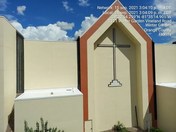 Completed commercial roofing and exterior project in Winter Garden, Orange County